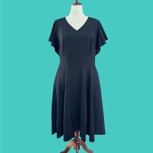 Lane Bryant Black Midi Dress